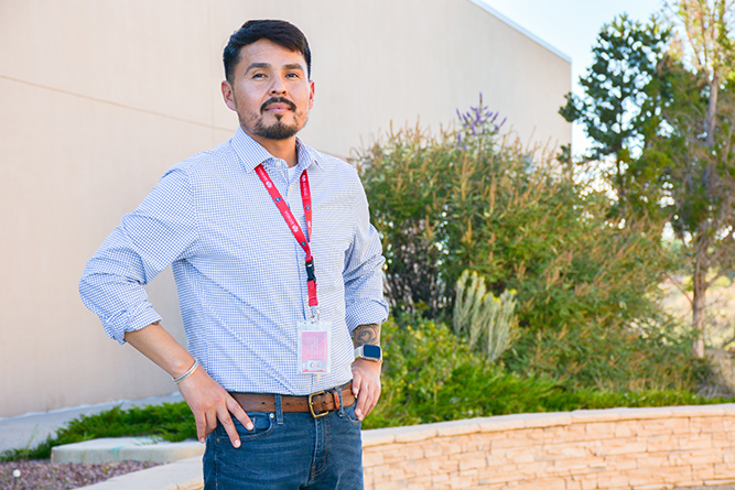 Kevin Capitan, 39, of Tohatchi, graduated from UNM-Gallup in Spring 2024 with an Associate of Science in elementary teacher education with a concentration in science.