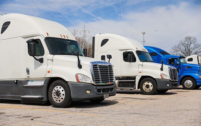 image of three commercial driver vehicles