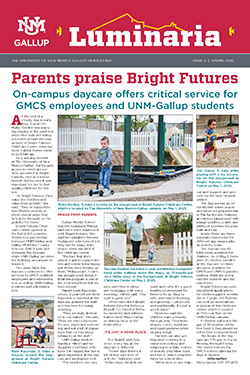 front page cover of the second issue of the Luminaria