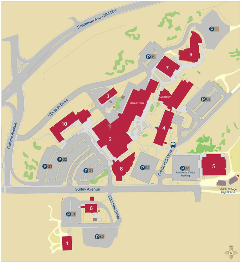 UNM-Gallup Campus Map