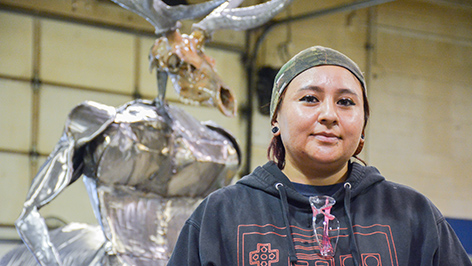 UNM-Gallup student seeks relaxing pandemic hobby, finds degree in welding 