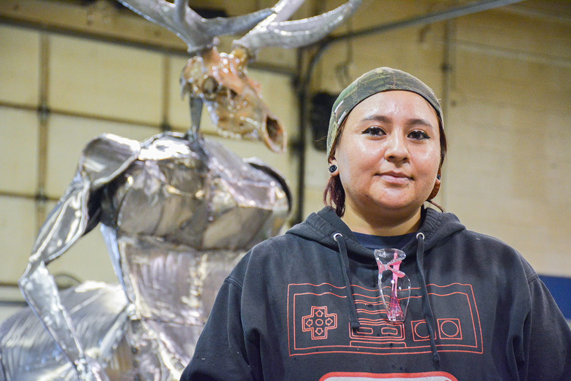 UNM-Gallup student seeks relaxing pandemic hobby, finds degree in welding 