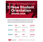 New Student Orientation - Spring 2026